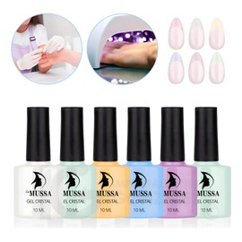 Gama De Gel Mussa Efecto Reflectivo 6 Esmaltes Para Uñas Uv