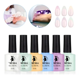 Gama De Gel Mussa Efecto Reflectivo 6 Esmaltes Para Uñas Uv
