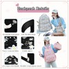 VIDOSCLA Girls Daisy Backpack Elementary Students BookBag School Bag for