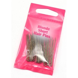 Serenade - Rounded Tip Wavey Hair Pins (Short (1.75inch/4.5cm) Pack of 36, Blonde)