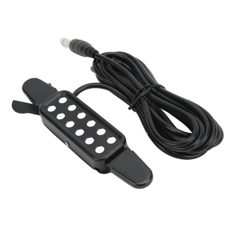 Acoustic Guitar Electric Transducer Soundhole Pickup Preamplifier Punching Free Accessories