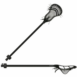 StringKing Complete 2 Intermediate Attack Lacrosse Stick (Black/Black)