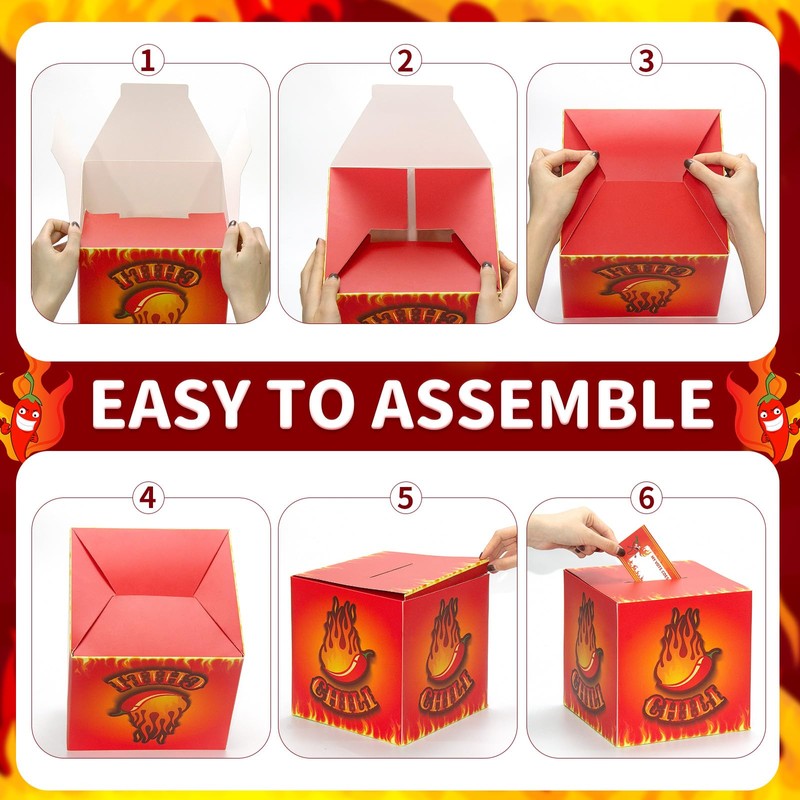 67 Pcs Chili Cook off Contest Ballot Box Set for