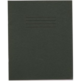 Rhino 8 x 6.5 Exercise Book | 8mm Lined + Margin | 48-Page / 10-Pack - Ideal School Exercise Book for Notes, Exercises & Essays | Dark Green