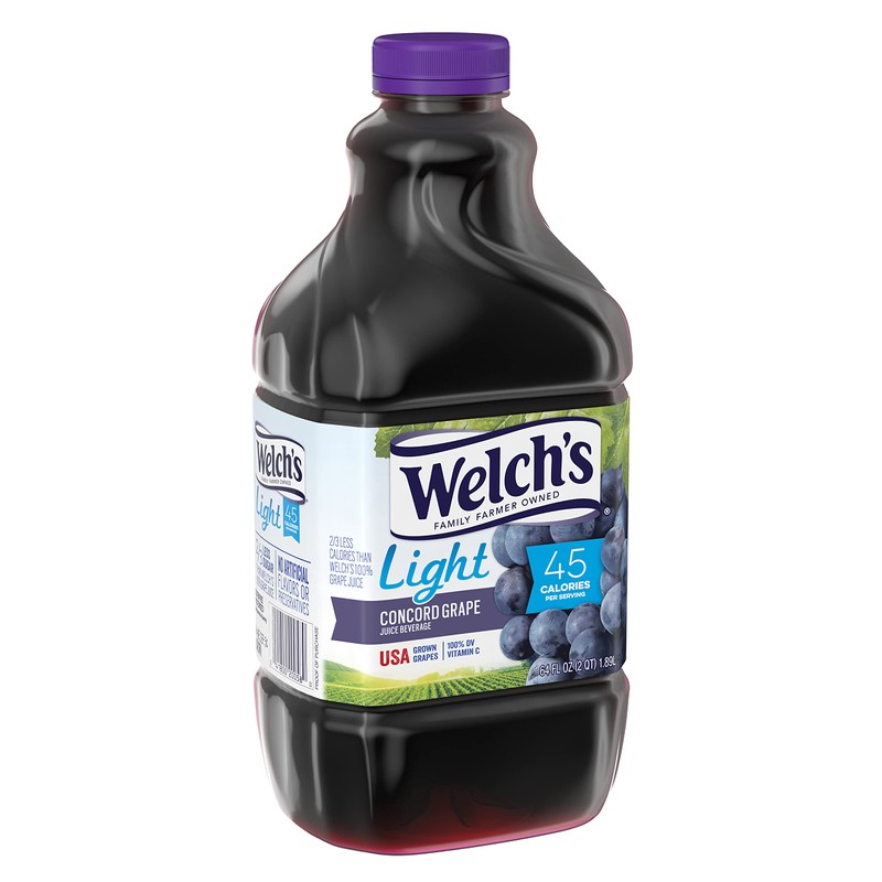 Welch's Light Juice, Purple Grape, 64 Ounce