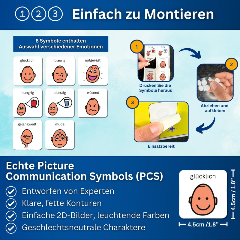 Emotion Selection Nonverbal Communication Board - Autism Aids - 8