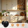 Probrico 5 Pack Cabinet Round Knobs in Black Finish,Kitchen Cabinet
