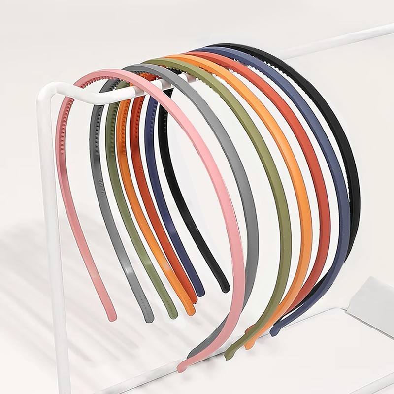 Tedux Thin Headbands, 7 Colors 4mm Skinny Headbands, No Slip