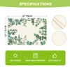 Artoid Mode Eucalyptus Leaves Summer Placemats Set of 4, 12x18