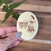 Surfers Coffee Sticker Hula Girl