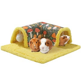 ROYALAY Guinea Pig Hideout, Removable Guinea Pig Tunnel with Non-Slip Desgin, Guinea Pig House Rabbit Hideout Accessories, Small Animal Hideaway for Hamster Ferret Rabbit Bunny