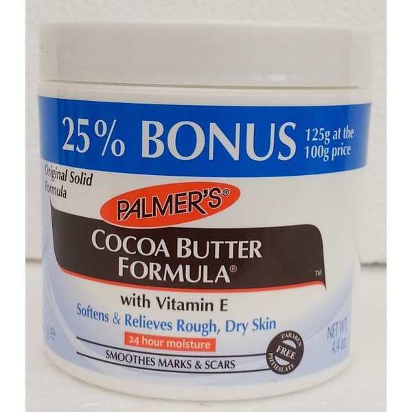 Palmers Cocoa Butter Formula With Vitamin E 24 Hour Moisture (25% Bonus) 125G