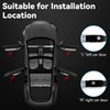 JUNMEI Door Lights Logo Projector Puddle Lights Ultra-Bright Welcome Step