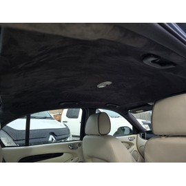 Alcantara Style Charcoal Stretch Spandex Faux Suede Fabric - Perfect for Car Trim & Interior, Van and Camper Van fit Outs - Sold per metre