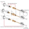 SENTO Bathtub and Shower 3 Handle Tub Trim Set For