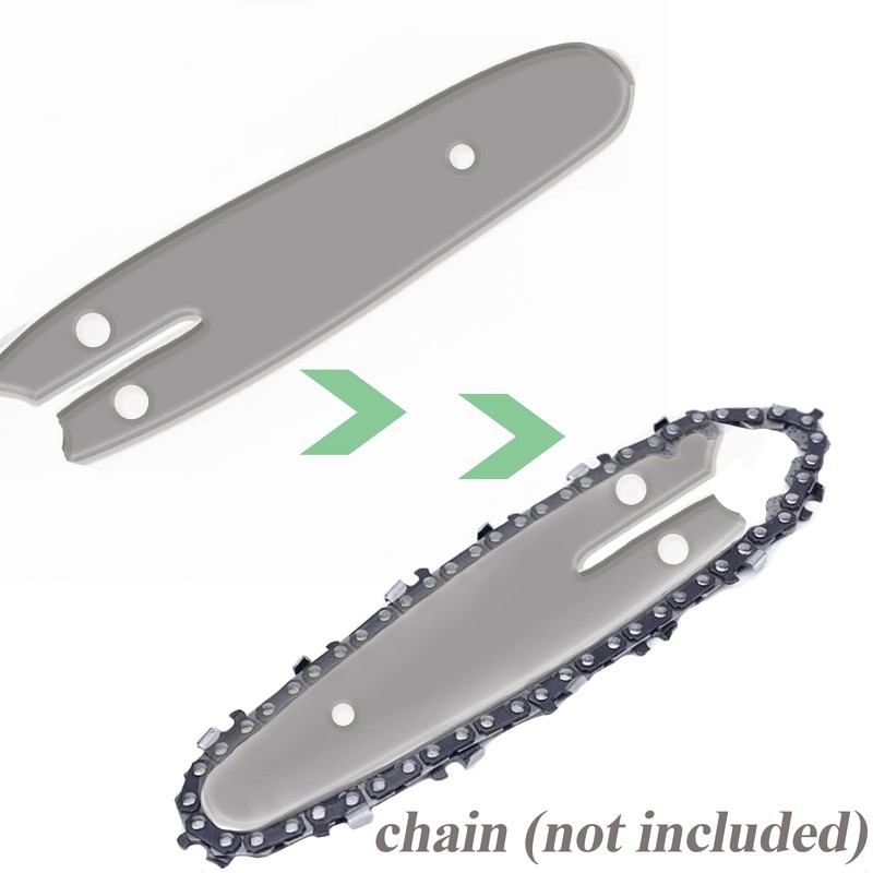 4 inch Mini Chainsaw Guide Bar, Cordless Electric Replacement Chain