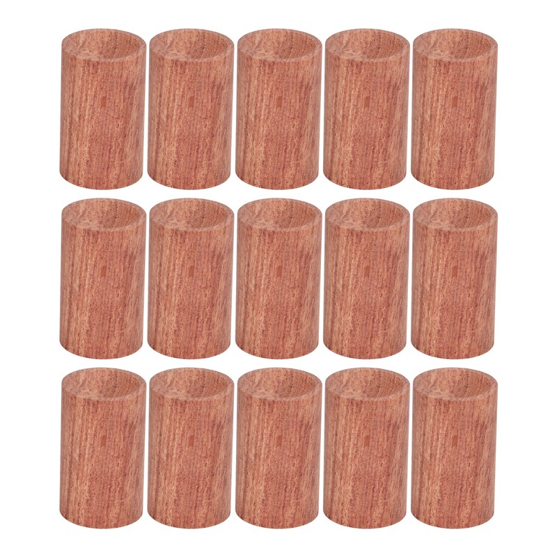 15Pcs Wooden Essential Oil Diffuser Rosewood Portable Mini Round Aromatherapy