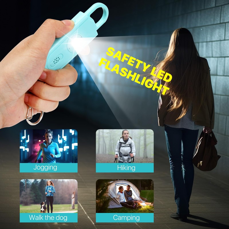 Personal Safety Alarm for Women Girls, 130dB Loud Siren +