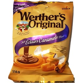 Werther's Original Soft Éclairs Caramel Candies - Pack of Three