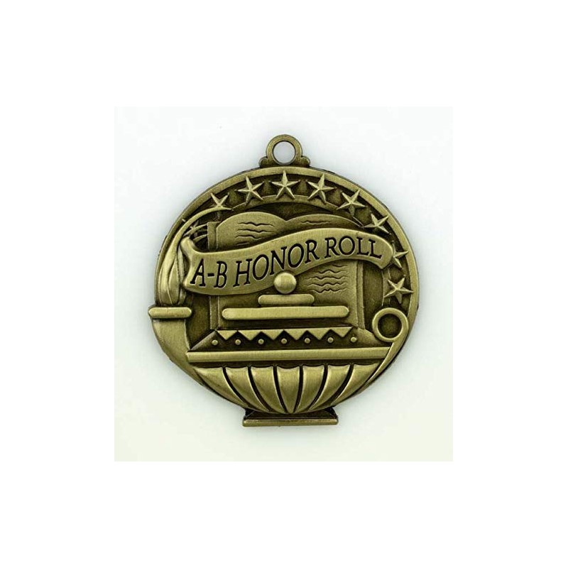 Express Medals A-B Honor Roll Gold Medals Trophy Award with