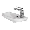 Fine Fixtures Small Wall Mounted Bathroom Sink, Mounting hardware included.