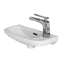 Fine Fixtures Small Wall Mounted Bathroom Sink, Mounting hardware included.