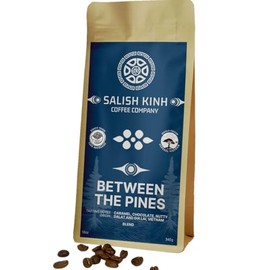 Salish Kinh Between the Pines, 12oz Whole Bean Coffee, Arabica & Robusta Blend, Single-Origin, Direct-Trade, Medium-Roast, Vietnamese Coffee