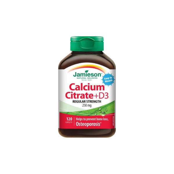 Jamieson Calcium Citrate With Vitamin D - 120 Caplets