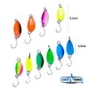Premium 18-piece bait set with rubber baits, spoons, hooks with