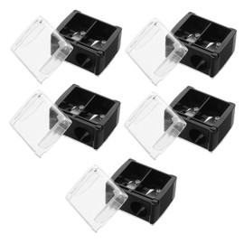 FOMIYES Manual Eyebrow Makeup Pencil Sharpener Dual Hole Lip Liner Eyeliner Sharpener for Women Reusable Compact