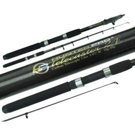 RODS 8FT Telescopic 8ft Fishing Rod Carbon Travel Stalking Pike spinning Rod HUNTER PRO