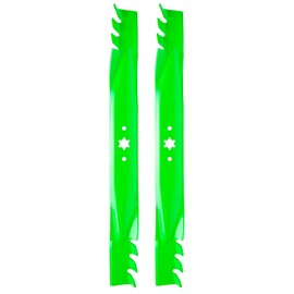 2 Pack 942-04290-X 46 inch Mower Mulching Blade for MTD Cub Ca det XT1-46 XT2 LT46 LTX1045 LTX1046 46'' Deck Mower Replace for 942-04290 942-04290-X 742-04244 942-04244 742-04290 (Toothed Mulching)