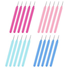 Paper Quilling Tools 24 Pcs Quilling Paper Slotted Tools Kit 4 Colors Rolling Multi-Function Needle Pen for Paper Flowers-Making Handmade Create Craft DIY Scrapbooking Supplies