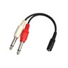 3.5mm Stereo Mini Jack (Female) to 6.3mm Mono Standard Plug