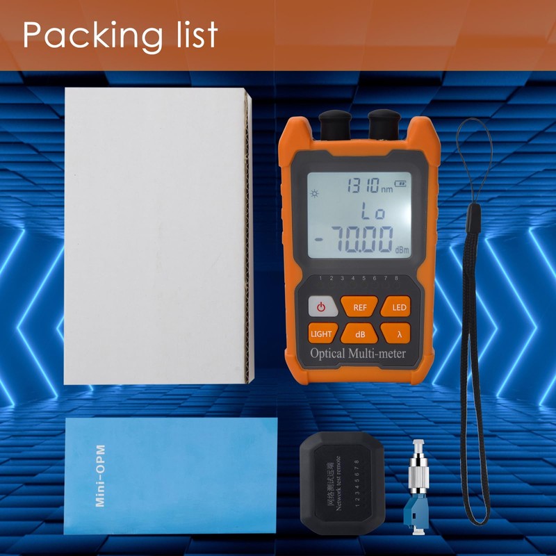 Duogalia Fiber Optic Tester Portable Fiber Light Power Meter FC/SC/ST