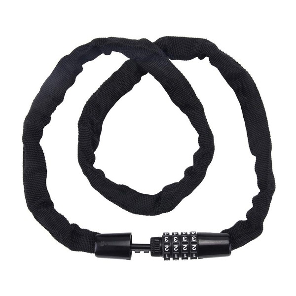 LUNZMA Chain Lock Steel Lock Bicycle Lock Keyless 4 Digit