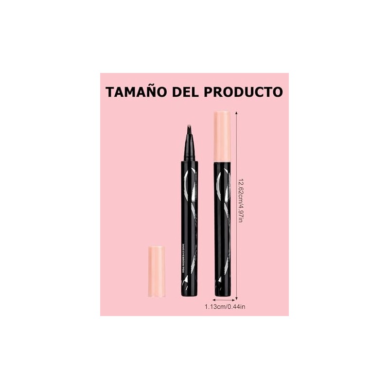 Erinde Lápiz Cejas Líquido Resistente Agua Efecto Microblading