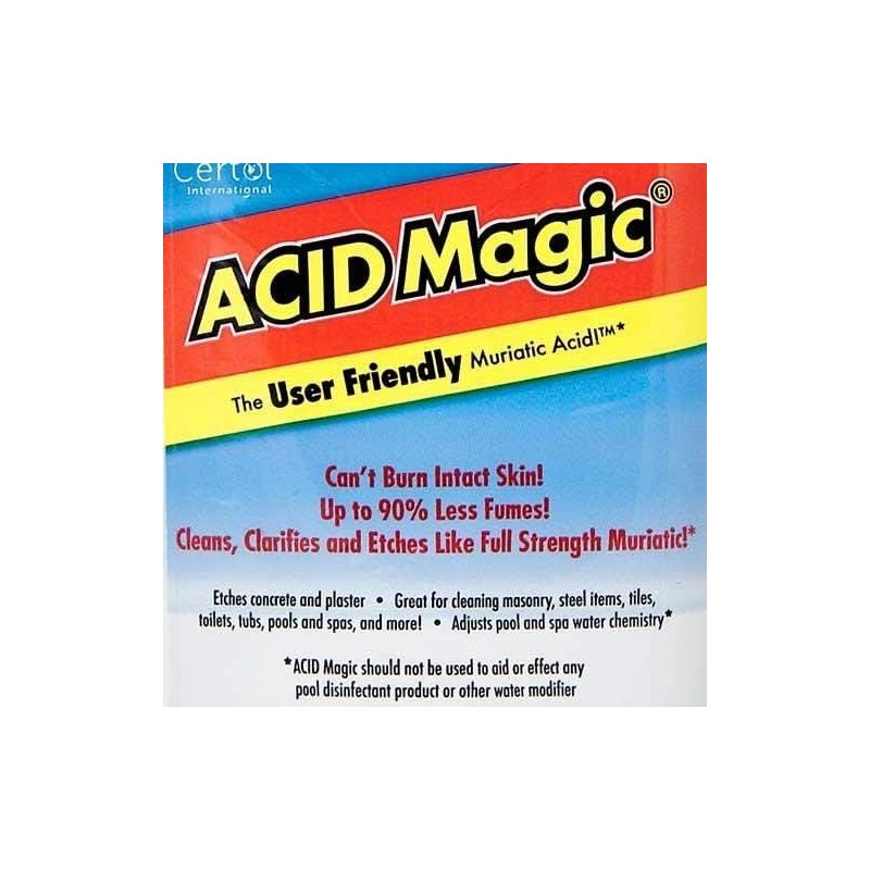 CERTOL INTERNATIONAL USA/128-1 Muriatic Replacement Acid, 1-Gallon