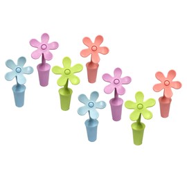 Tapones de botella de flores, tapones de vino, tapón de silicona para botella de sol, forma de flor para champaña, bebidas, cerveza, tapones de vino