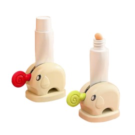 CPWVKI 2pcs Tube Ringer Lovely Elephant Toothpaste Squeezer Tool & Holder Toothpaste Dispenser