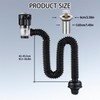 Sink Drain with Flexible Drain Hose, Odour-Proof and Leak-Proof Drain