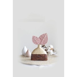 Décopatch KIT039C - An adult Mini-kit - Creative kit for trendy decoration - Vase to decorate (support, paper, glue and brush included) - Dimensions: 5x16x16cm