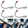 WELURE 4X Front Rear Door Speaker Wire Harness Connector Plug