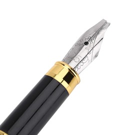 1pc Calligraphy Fountain Pen, Broad Stub Chisel-pointed Nib Writing Gothic Arabic Italic, Smooth Writing Pens (Piston style) (2.5mm)
