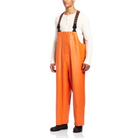 Grundéns Men's Clipper Fishing Bib Pants, Orange - Large