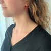ASTER ALHEL√ç - Goldohrring oder Versilberte Ohrringe Hoops Damen mit