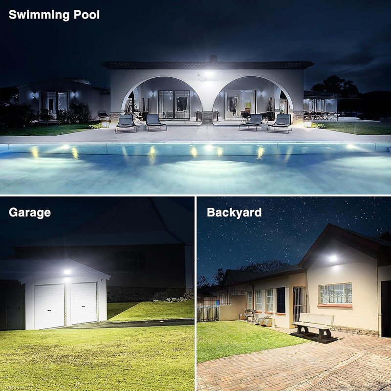 Onforu 200W Flood Lights Outdoor,19000lm Bright LED Work Light with