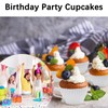 Silicone Muffin Cups for Baking, 24 Pcs Teacup Cupcake Liners,