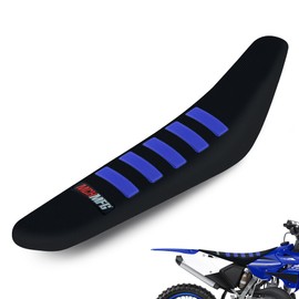 MCHMFG Gripper Dirt Bike Seat Cover - Soft Non-Slip Dirt Bike Accessories Seat Cover - Universal Accessories for YZ125 YZ250 CRF50 KLX110 (Black-Blue)