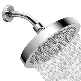 ZM 6-inch Stainless Steel Shower Arm for Shower Head Extension with Flange